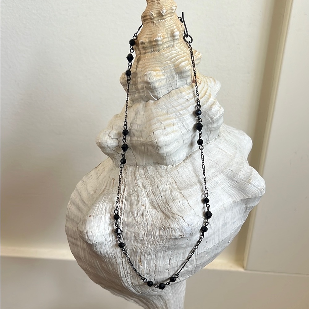 Elegant Black Beaded Jewelry Set